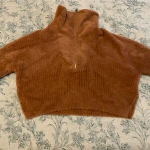 Fuzzy Brown Sweater